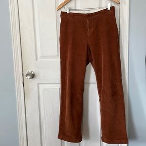 Brown wide leg corduroy pants. Mens size 31
